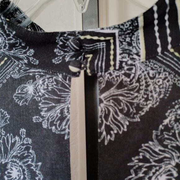 Free People Walking on a Dream Tunic Top Black White S NWOT - Picture 8 of 10